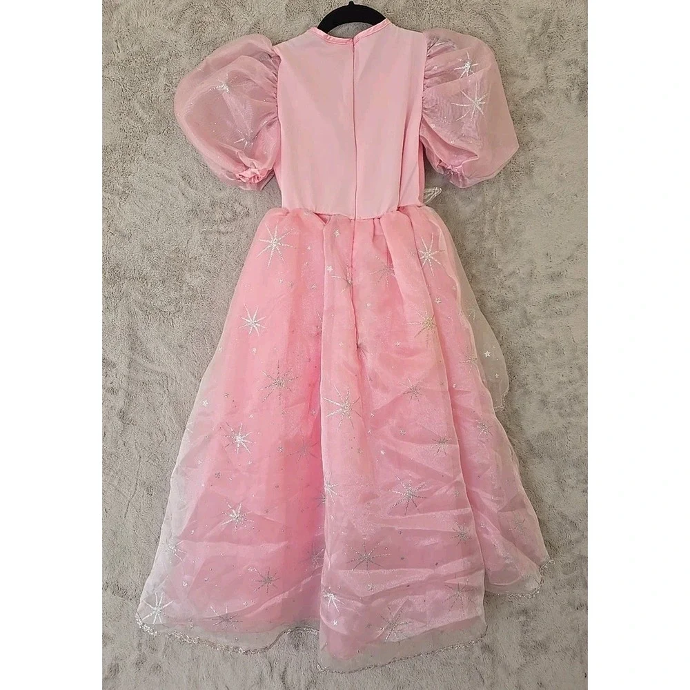 WIZARD OF OZ Glenda The Good Witch Medium Girls M 8/10 Costume New Halloween